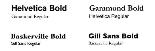 Font Pairing Examples
